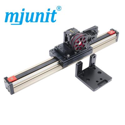 China Mjunit 45M Manipulator Automatic Belt Linear Feeding Hotels Slide Table Non - Screw Synchronous Linear Cutting Machine 700mm Stroke for sale