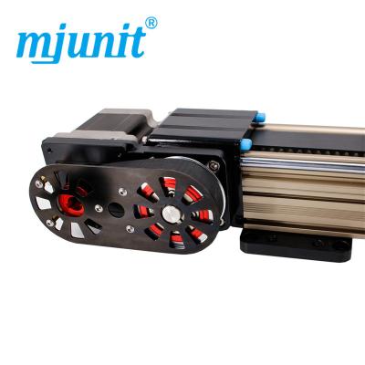 China Hotels Mjunit MJ80 with 2200mm stroke length synchro pulley reducer linear actuator linear guideway system for sale