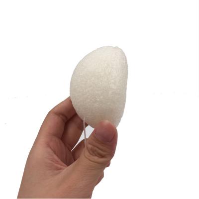 China Makeup 100% Organic Private Label Half Konjac Natural White Ball Sponge Base for sale