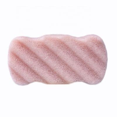 China Wholesale Face Cleansing All Type Natural Rectangular Wave And Konjac Material Makeup Sponge for sale