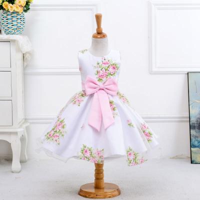 China Wholesale Costume Wedding Dress Kids Sleeveless Clothing Suits Wedding Dress For Girl LM008 for sale