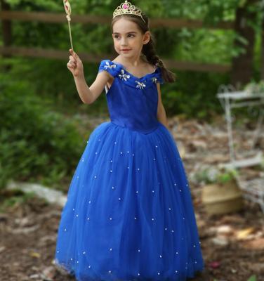 China Cinderella Princess Dress Kids Short Sleeve Butterfly Dress Kids Clothing BXHD03 Baby Short Sleevess MQATZ for sale