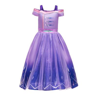 China Wholesale Elsa Anna Princess Girl Children Dress Party Costume K04 Elsa 2 Girl Dress for sale