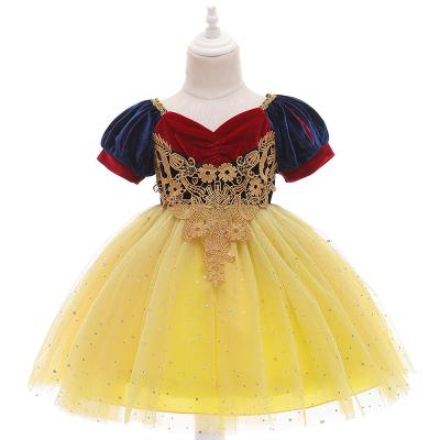 China 2020 New Polyeaster Sequined Snow White Princess Skirt Newborn Baby Girl Halloween Costume D0693 for sale