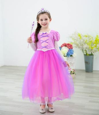 China Polyeaster and Cotton 2020 New Sophia Princess Dress Halloween Fairy Tale Princess Rapunzel Dress E88/K23 for sale