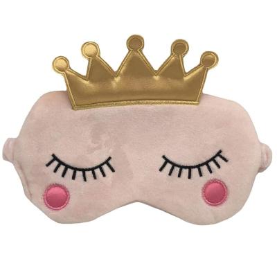 China Cute Cartoon Soft Plush Furry Blindfolded Animals Styling Extension Sleep Eye Mask For Sleeping YL20220615 en venta