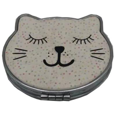 China Modern Double Sided Makeup Mirror Compact Travel Mirror For Purses Small Quicksand Folding Pocket Mirror for sale