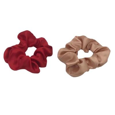 China Hot Selling Satin Hair Ties Girls Hair Band Solid Custom Hair Band Wholesale Women's Elastic Scrunchies en venta