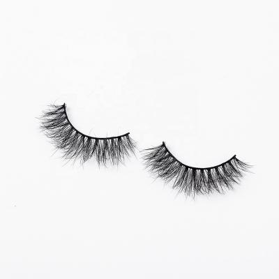 China Beautiful Thin Invisible Strip Mink Eyelashes Horse Hair Lash High Quality 3D Horse Eyelashes for sale