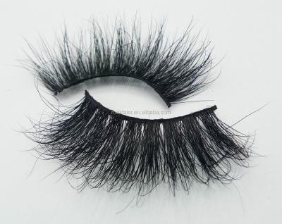 China High Quality Wholesale Soft Natural Sensitive 3D Full Mink Fur Eyelashes 25mm Mink Fake for sale