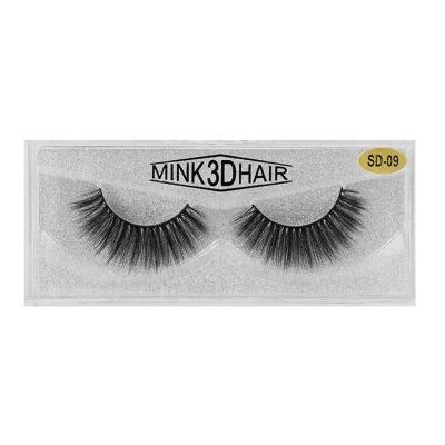 China 25-30 Times 3d Mink Effect False Eyelash 3d Bandless Mink Lashes With Custom Packing for sale