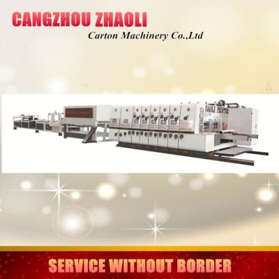 China Card Printer China Made Full Automatic Flexo Printer Slotter Die Cutter Folder Gluer Packaging Line Package Machine for sale