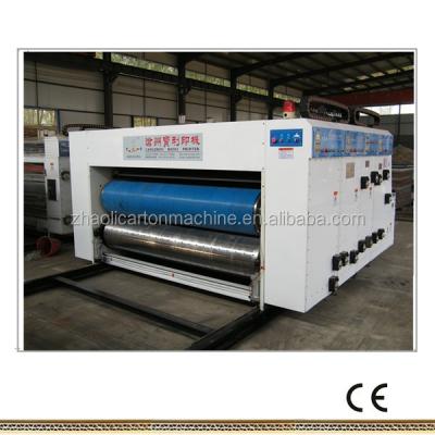 China Printing cartons 2 color flexo printer slotter die-cutter stacker machine, printer slotter carton machine for sale