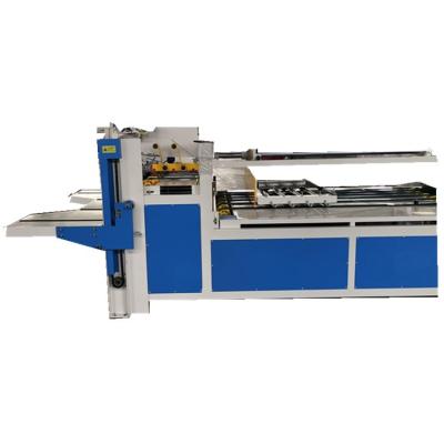 China Paper Box Making Manual Operate BZX 2800 Semi Automatic Folding Cardboard Box Gluing Machine for sale