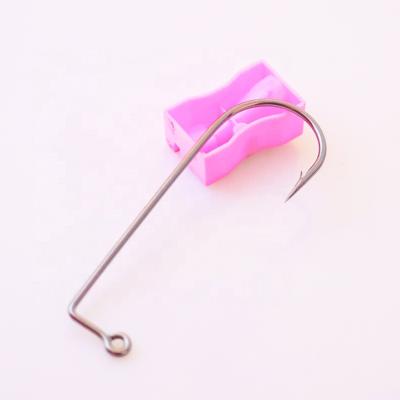 China Luxury High Carbon Quality Reinforce Jig Head Hooks Worm Fishing Soft Baits Hook for sale