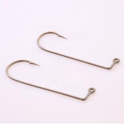 China 1/0 2/0 3/0 4/0 5/0 6/0 7/0 8/0 Hook Soft Strength Worm Bait Deluxe High Carbon Steel Anti-rust Fishing Hook for sale