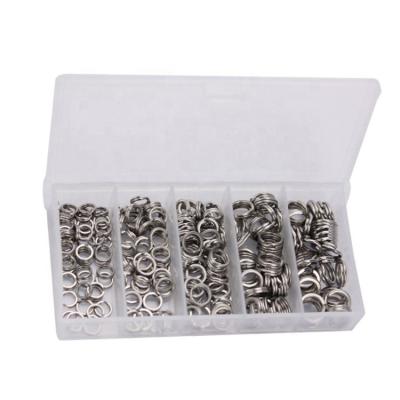 China Stainless Steel Fishing Slot Rings For Fish Hook Connector Aid Hooks Heavy Duty Saltwater Fish Accessories Tackle for sale