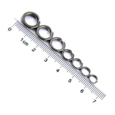 China Stainless Steel Stainless Steel Fishing Split Rings Round Shape Diy Lure Rings for sale