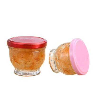 China Food 50ml 75ml 100ml 150ml Big Mouth Jar Jam Jar Honey Glass Jar for sale