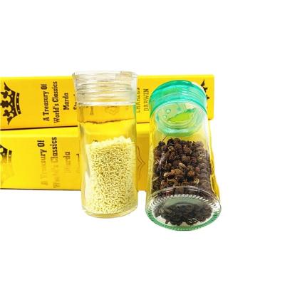 China High End Custom Kitchen Stocked All Kinds Of Seasoning Glass Bottle Soy Sauce Bulk Spice Jar for sale