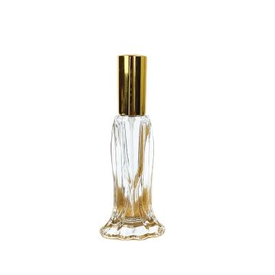 China Perfume Wholesale 15ml 10ml 18ml Crimping Crystal Atomizer Cosmetic Perfume Spray Cap Glass Bottle For Sale for sale