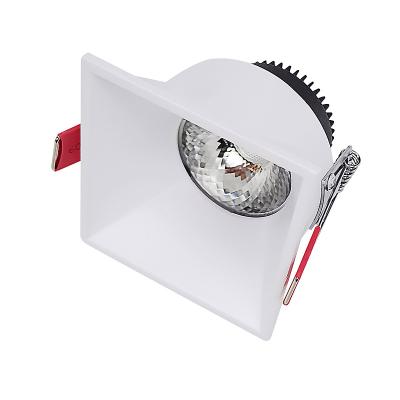 China Warm frame smd modern led downlight spotlights dimming variable gu10 ceiling lighting square recessed mini spotlight for sale