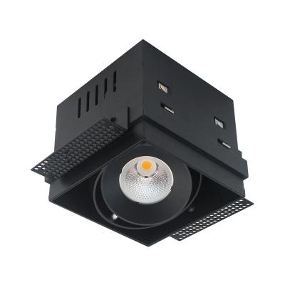 China Modern Square COB Led Grill Light Trimless Recessed Downlights Mini Exhibit Light Spot-IT Wine Cabinet Led Spotlight for sale