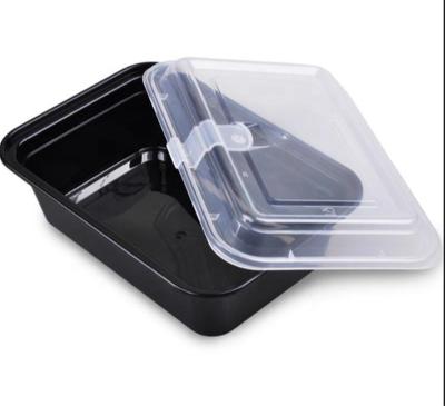 China Best Selling Food Grade BPA Free Plastic Microwavable Products 18oz Bento Lunch Box Food Container for sale