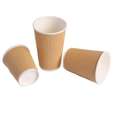 China Custom Printed Disposable Recyclable Tea Double Layer Cup 8oz Hot Drinking Paper Coffee Cup for sale