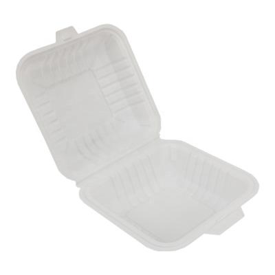 China Compostable Food Clamshell - Food Boxes - Biodegradable Containers With Hinged Lid for sale