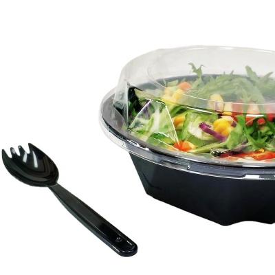 China New Disposable Plastic Salad Fruit Bowl Separate Lid Design for sale