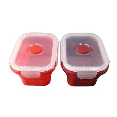 China NEW China Suppliers Collapsible Food Storage Containers With BPA Free Airtight Plastic Lids - Collapsible Silicone Lunch Box Container for sale