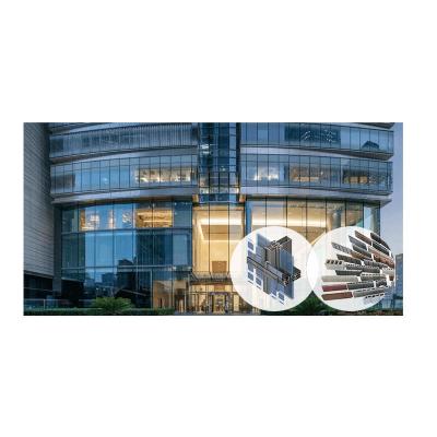 China Modern glass curtain walls spider curtain wall clearingcurtain glass wall for sale