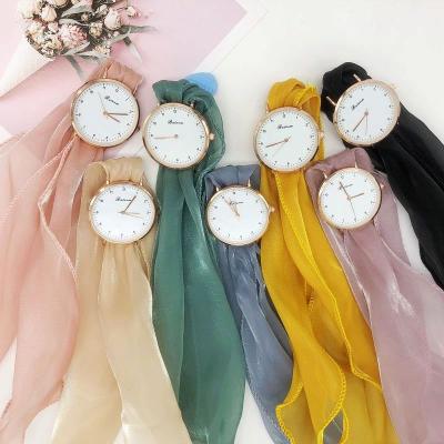 China 6078 Day/Date Women's Watch Sand Beach Cloth Belt Number Dial Fashion All Match Wrist Watch for sale