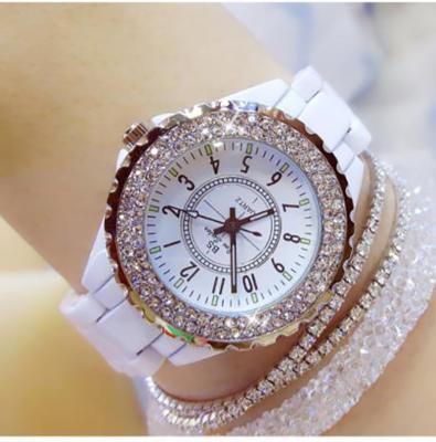 China Day/date BS watches women fashion ceramic strap women watch glazed luxury watch relogio feminino for sale