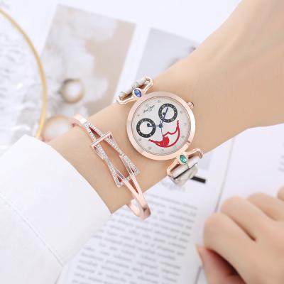 China Luxury Women's Day/Date 9712 Watch Sets With Bracelet Creative Design Women Quartz Watches Women's 2pcs Sets Gift for sale