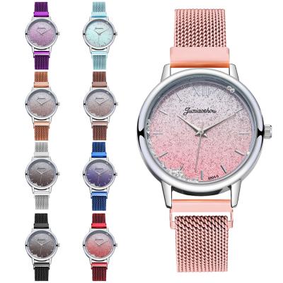 China Day/Date Rhinestone Gradient 1132 Colors Starry Sky Woman Quartz Watches Clasp Luxury Ladies Magnet Watch Minimalist Relogio Feminino for sale