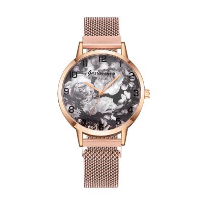 China Luxury Day/Date Magnet Watches 1114 For Women Female Rose Gold Stainless Steel Dress Quartz Watch Clock Relogio Feminino Drop Shipping for sale