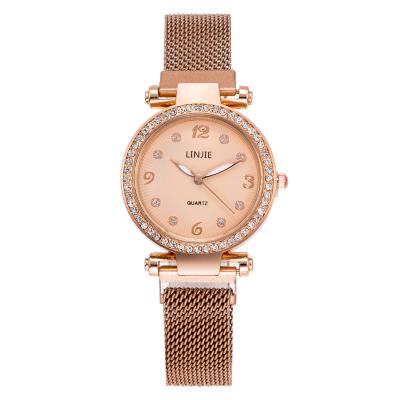 China LJ009 Day/Date Women Magnetic Watches Fashion Ladies Quartz Clock Magnet Buckle Business Casual Party Girls Gift Wrist Watch for sale