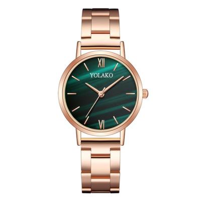 China Charming Day/Date 2020 Fashion Alloy Women Watches Green Dial Rose Gold Classic In Wristwatches for sale