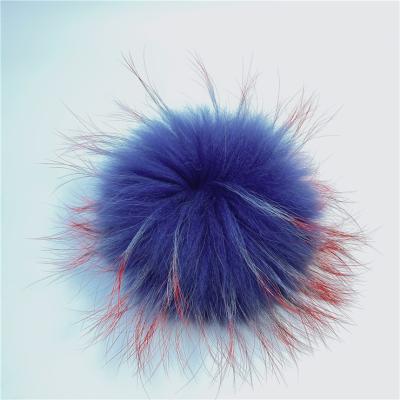 China Wholesale Customized Real Raccoon Fur Ball Eco-Friendly Natural Fluffy Poms Fur Poms for sale