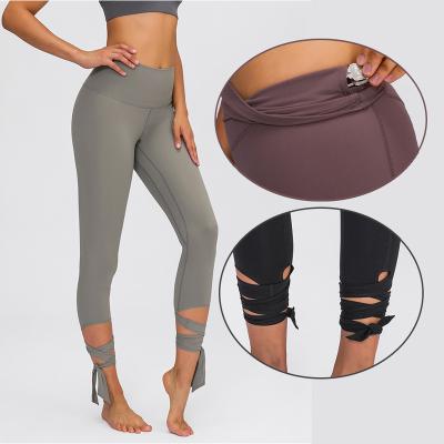 China Breathable OEM Customized Women Yoga Leggings With Pocket Tights Pants Sports For Fitness Sports for sale