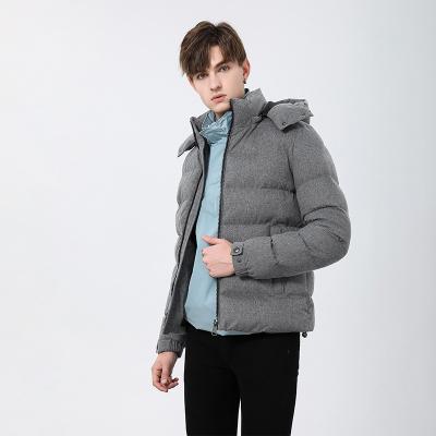 China Factory Wholesale Winter Breathable Slim Fit Casual Cotton-Padded Jacket With Single Hooded for sale