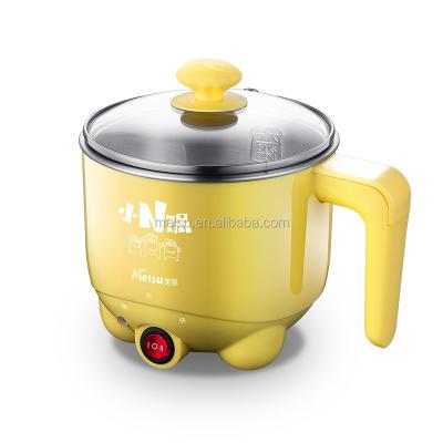 China 1L 400W Household Outdoor Multi Function Hot Pot Stainless Steel Soup Hot Indoor Multi Mini Electric Pot for sale