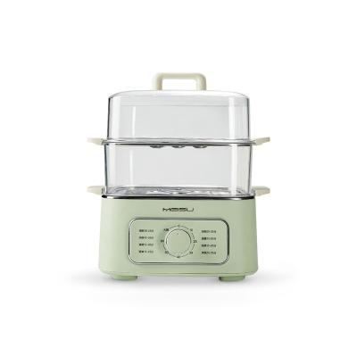 China New Design 2.5L Large Capacity Car Steamer Multi-Layers Slow Cooker Stew Pot Multi Color Body With Visual Lid for sale