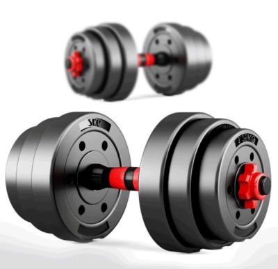 China dumbbell rubber covered men's home does not hurt the floor dumbbells, quiet and environmentally friendly for sale