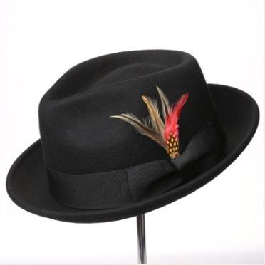 China 2019 Character Adults High Quality 100% Wool Felt Cowboy Panama Jazz Hat for sale