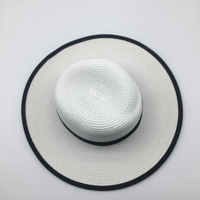 China Wholesale High Quality Cheap Travel Checked Promotions Solid Color Fedore Beach Outdoor Straw Hat for sale