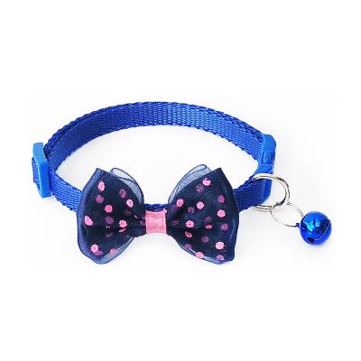 China Best Selling Cute Thoughtful Fashion Bowknot Collar Pet Collar Bow Tie Cat and Dog Collars Pet Link for sale