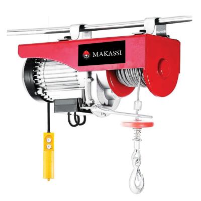 China Used in MAKASSI factories new high efficiency portable electric small winch 900W 12M for sale